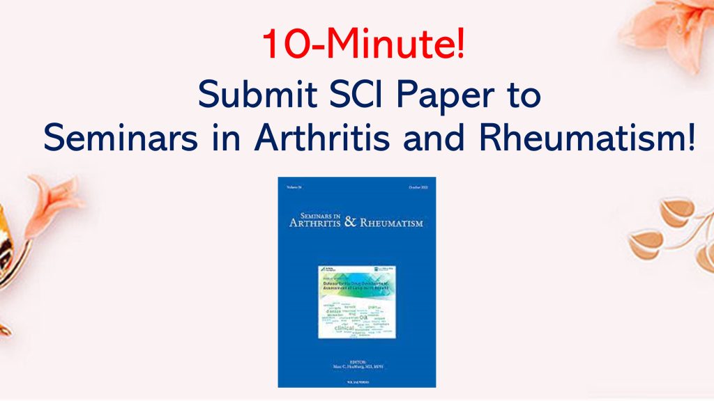 Seminars in Arthritis and Rheumatism
