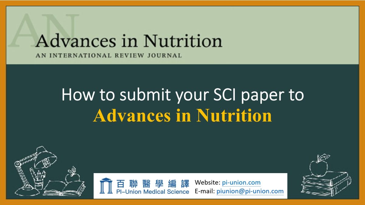 Advances in Nutrition